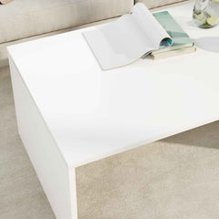 vidaXL Coffee Table White 95 x 50 x 34 cm Engineered Wood 4