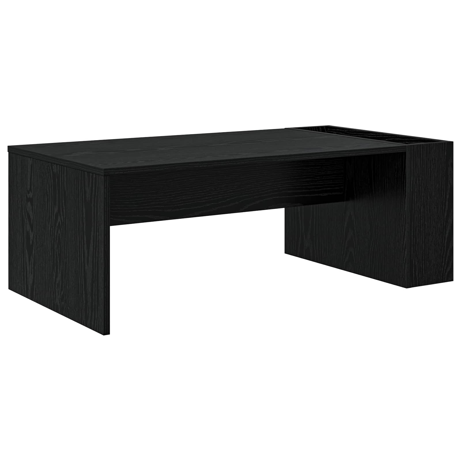vidaXL Coffee Table Black Oak 95 x 50 x 34 cm Engineered Wood 2