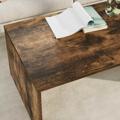 vidaXL Coffee Table Smoked Oak 95 x 50 x 34 cm Engineered Wood 4