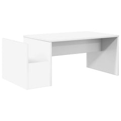 vidaXL Coffee Table White 90 x 45 x 35 cm Engineered Wood 2