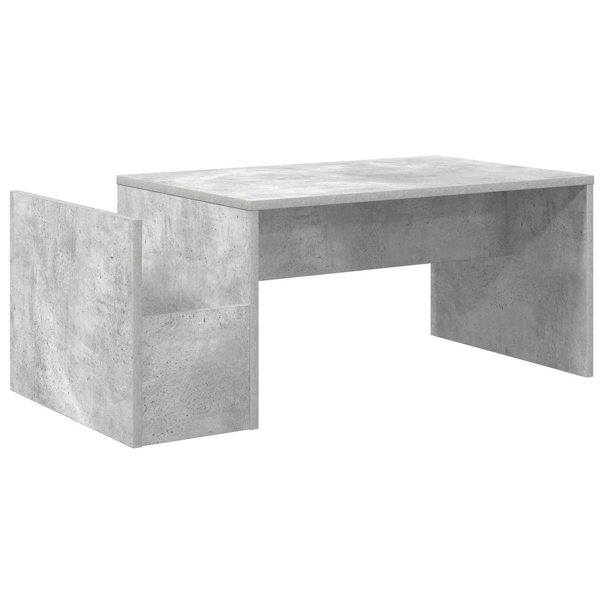 vidaXL Coffee Table Concrete Grey 90 x 45 x 35 cm Engineered Wood 2