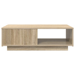 vidaXL Coffee Table Sonoma Oak 95 x 55 x 31 cm Engineered Wood 6