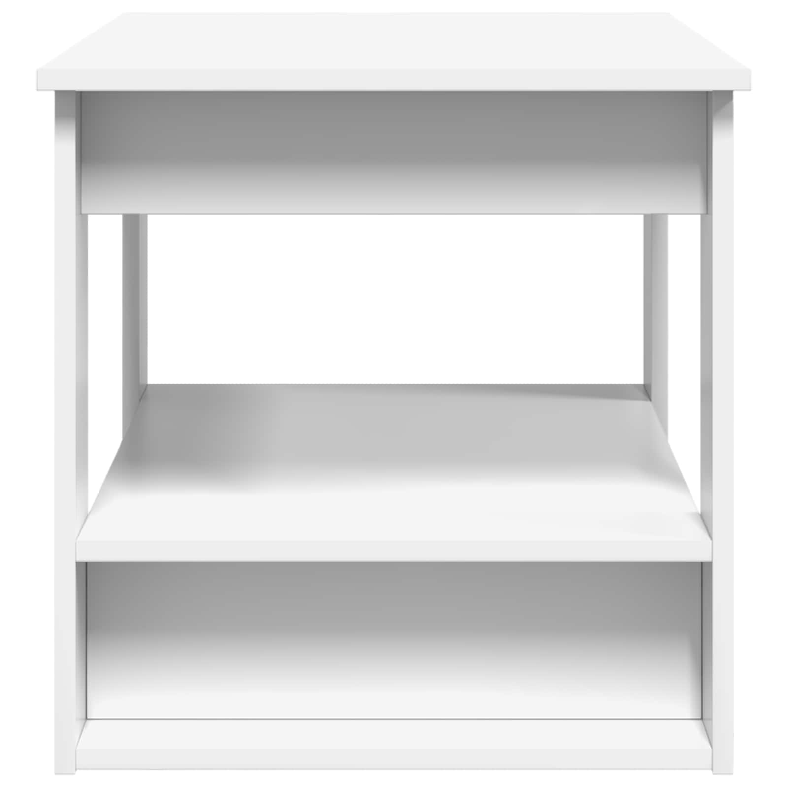 vidaXL Coffee Table White 72 x 50 x 50 cm Engineered Wood 6