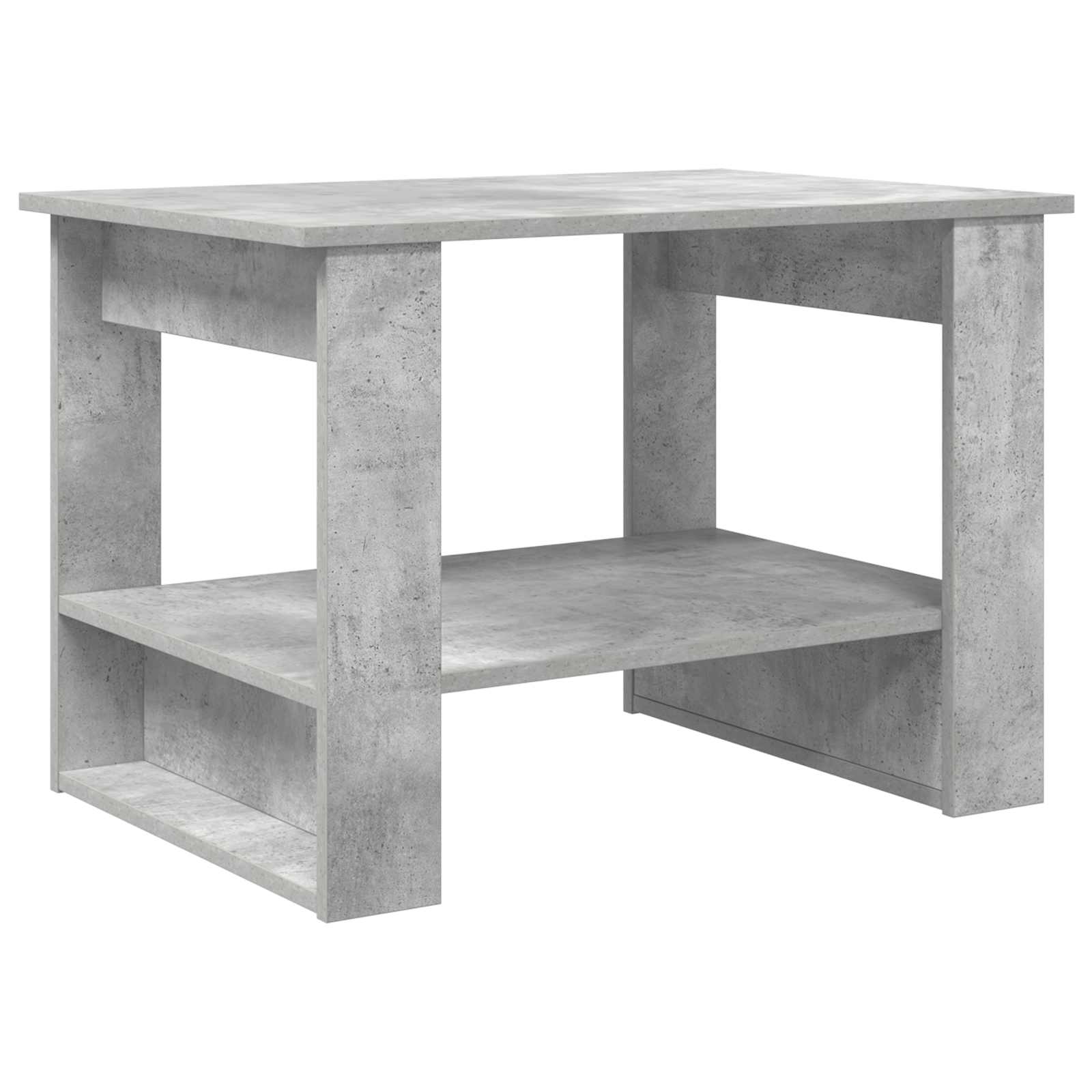vidaXL Coffee Table Concrete Grey 72 x 50 x 50 cm Engineered Wood 2