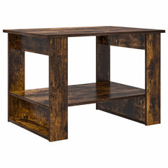 vidaXL Coffee Table Smoked Oak 72 x 50 x 50 cm Engineered Wood 2