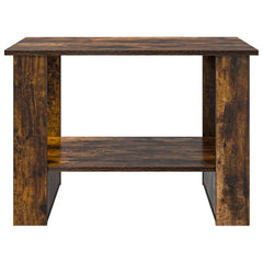 vidaXL Coffee Table Smoked Oak 72 x 50 x 50 cm Engineered Wood 5