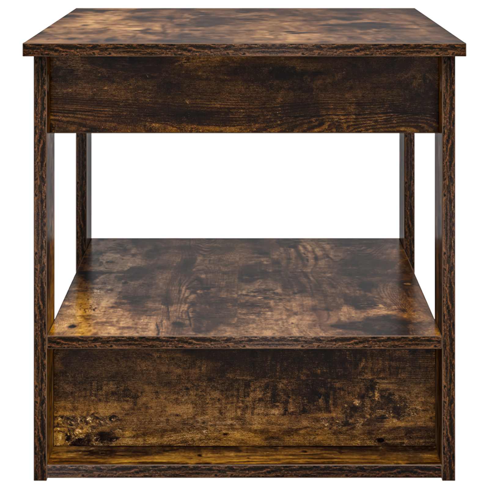 vidaXL Coffee Table Smoked Oak 72 x 50 x 50 cm Engineered Wood 6