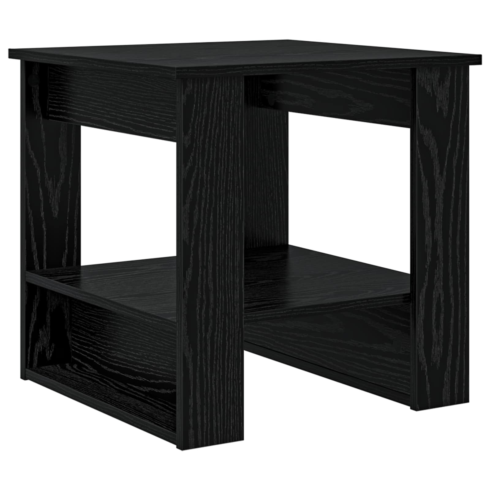 vidaXL Coffee Table Black Oak 51 x 50 x 50 cm Engineered Wood 2