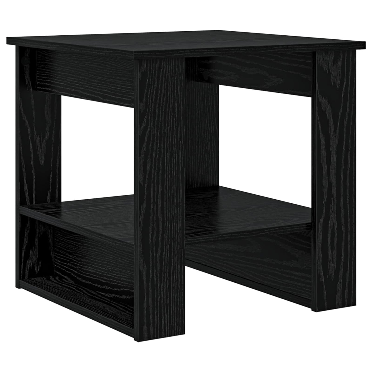 Coffee Table Engineered Wood Black oak 51 x 50 x 50 cm