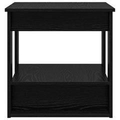vidaXL Coffee Table Black Oak 51 x 50 x 50 cm Engineered Wood 6