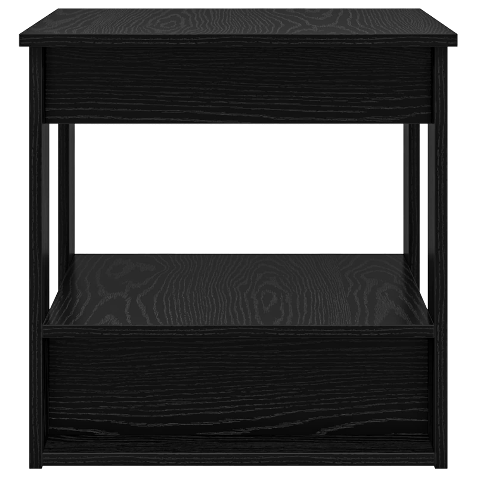 vidaXL Coffee Table Black Oak 51 x 50 x 50 cm Engineered Wood 6