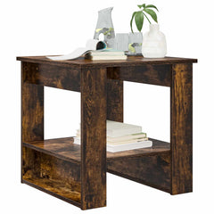 vidaXL Coffee Table Smoked Oak 51 x 50 x 50 cm Engineered Wood 3