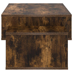 vidaXL Coffee Table Smoked Oak 105 x 50 x 32.5 cm Engineered Wood 6