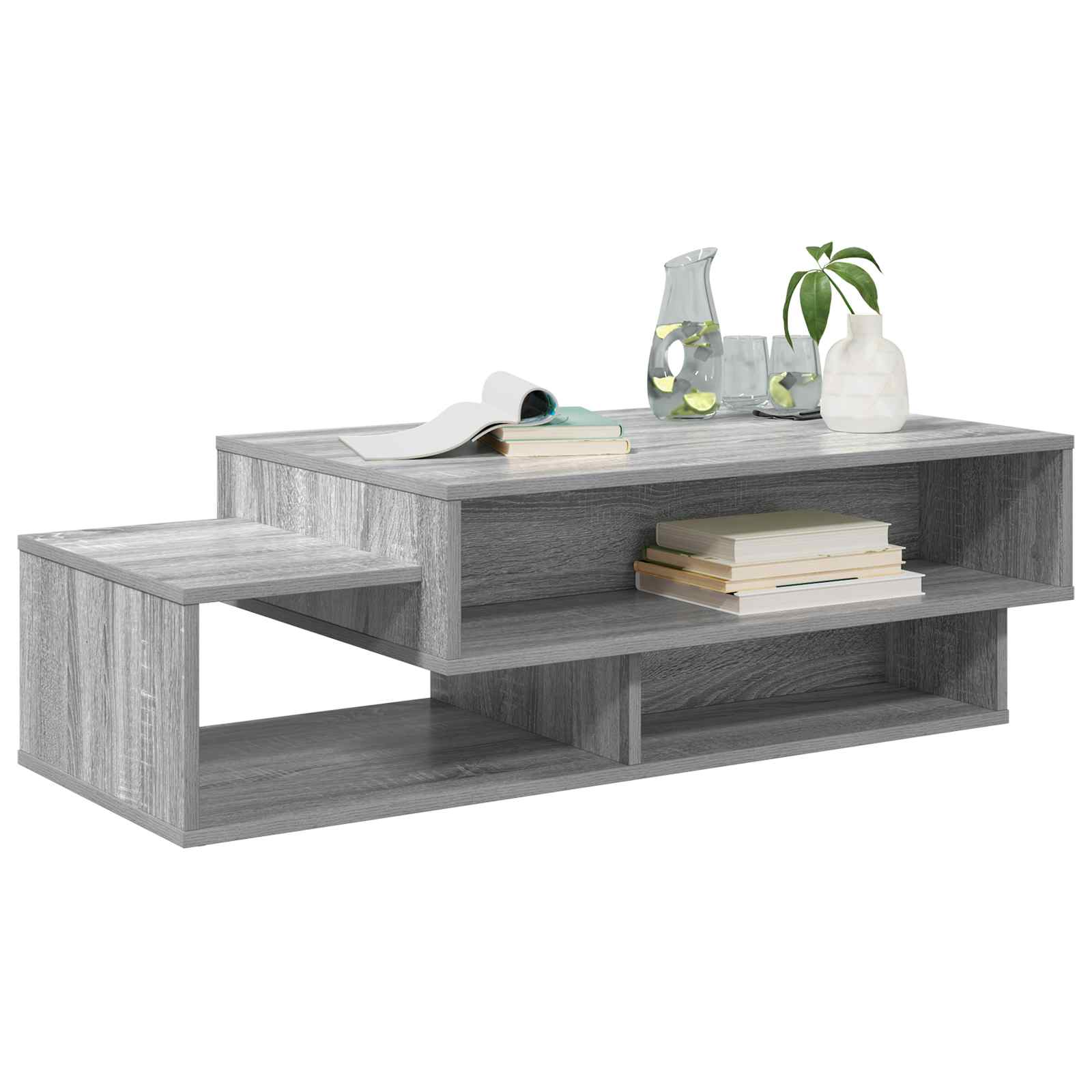 vidaXL Coffee Table Grey Sonoma 105 x 50 x 32.5 cm Engineered Wood 3