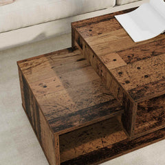 vidaXL Coffee Table Old Wood 105 x 50 x 32.5 cm Engineered Wood 4
