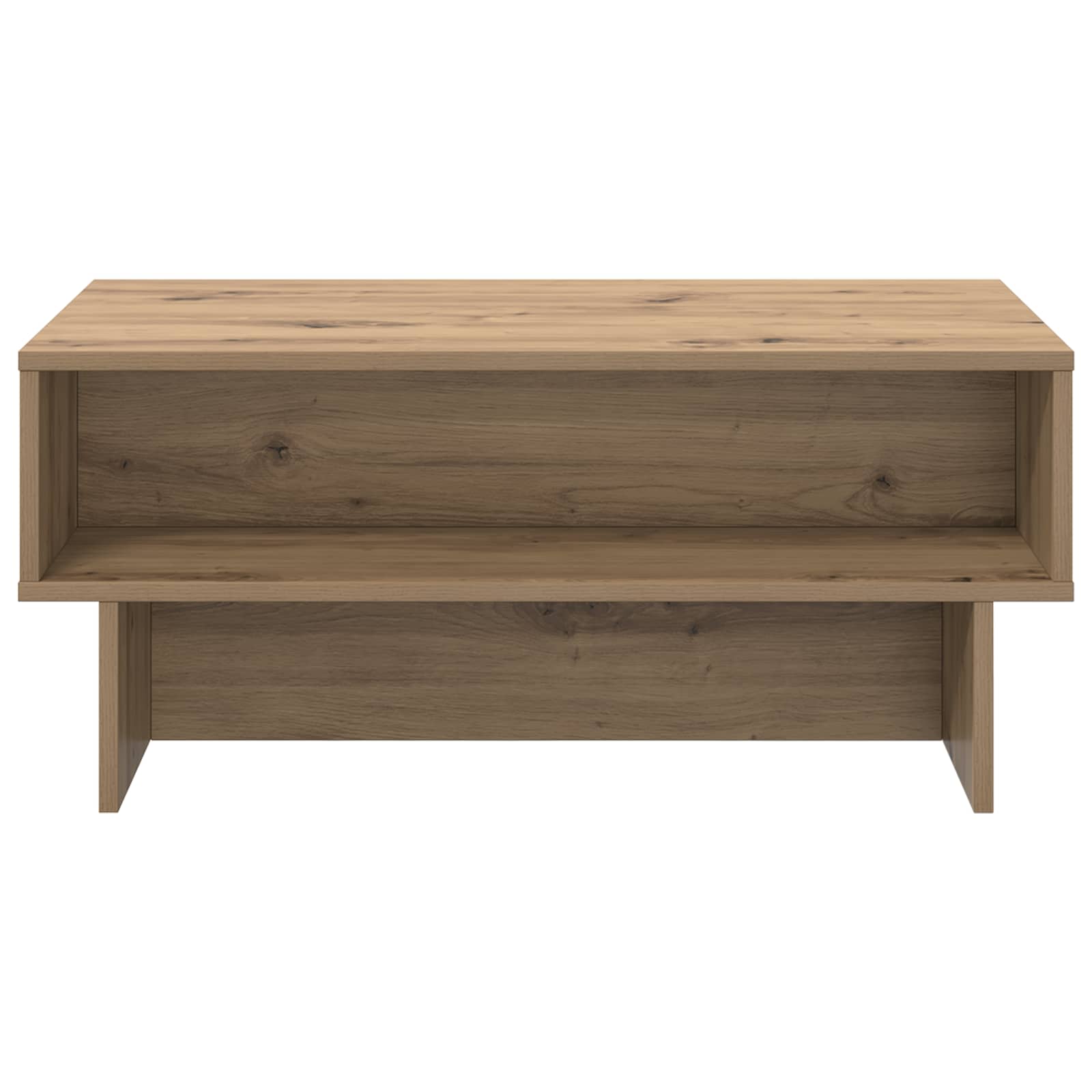vidaXL Coffee Table Artisan Oak 80 x 46 x 35 cm Engineered Wood 5
