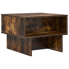 vidaXL Coffee Table Smoked Oak 48 x 46 x 35 cm Engineered Wood 2