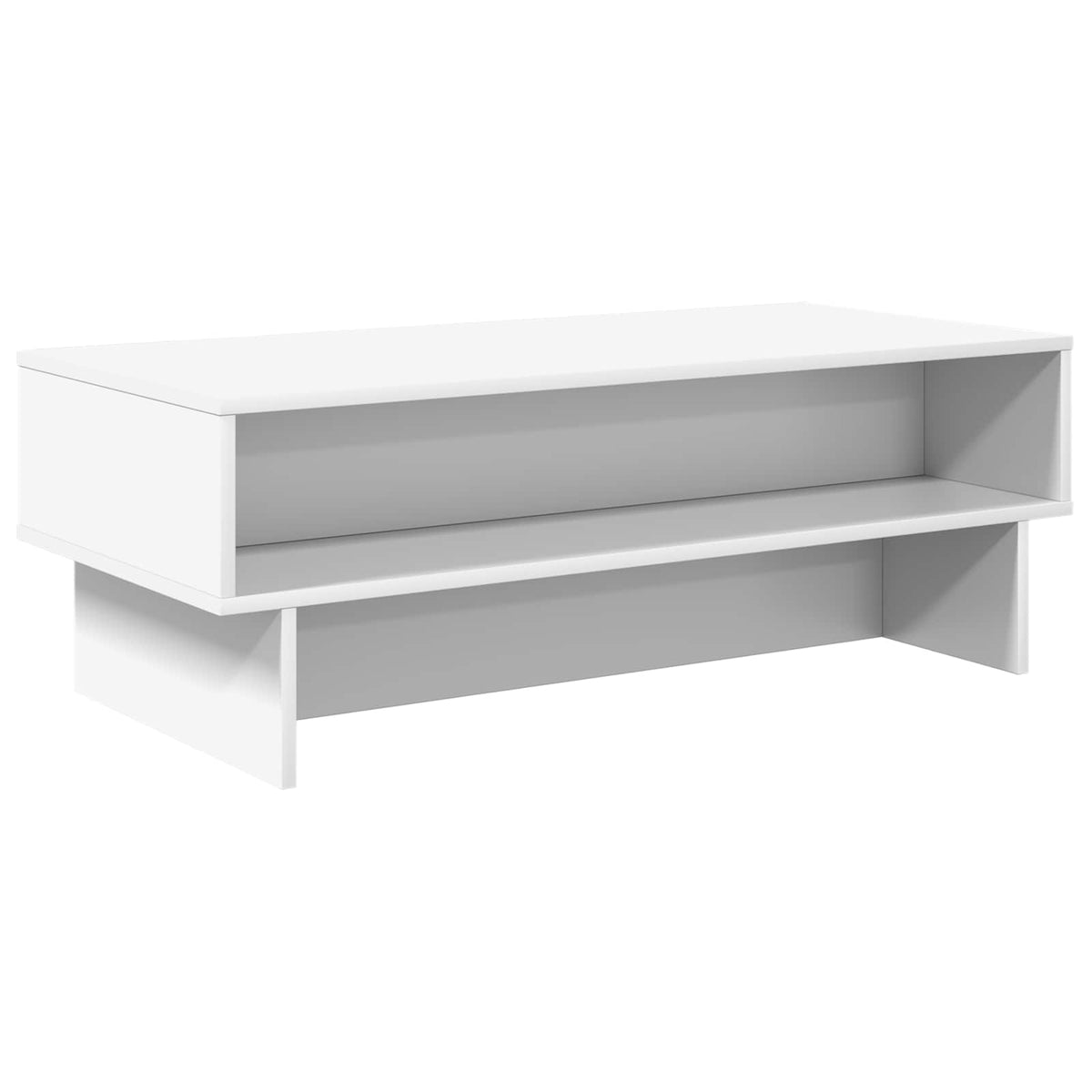 Coffee Table Engineered Wood 100 x 46 x 35 cm White