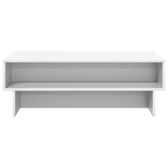 Coffee Table Engineered Wood 100 x 46 x 35 cm White