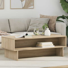Coffee Table Engineered Wood 100 x 46 x 35 cm Sonoma oak