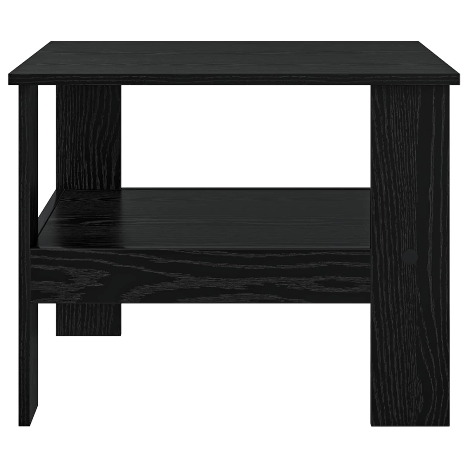 vidaXL Coffee Table Black Oak 57 x 55 x 45 cm Engineered Wood 5