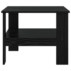 vidaXL Coffee Table Black Oak 57 x 55 x 45 cm Engineered Wood 5
