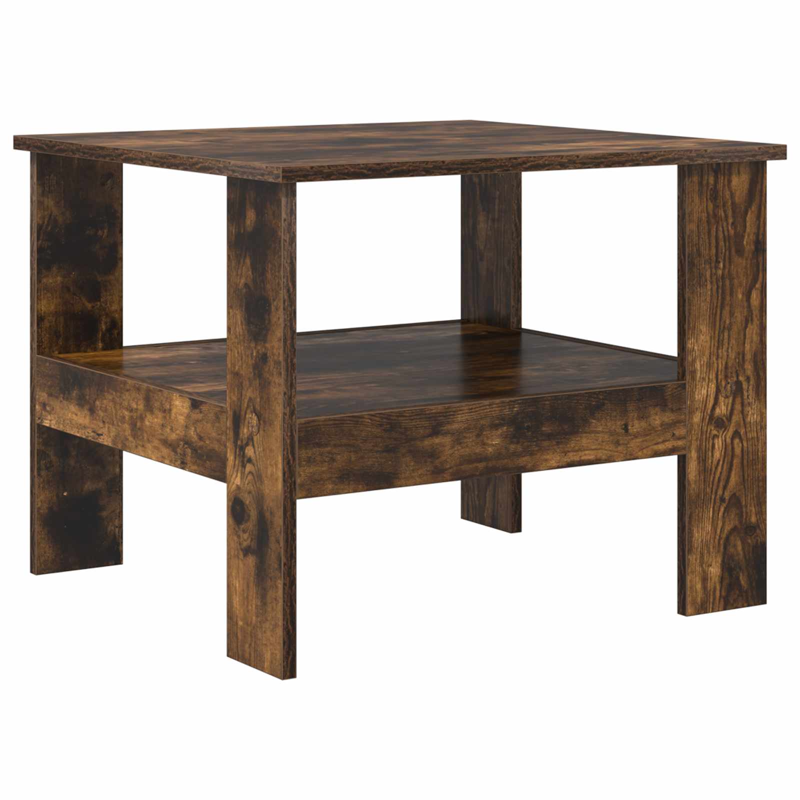 vidaXL Coffee Table Smoked Oak 57 x 55 x 45 cm Engineered Wood 2