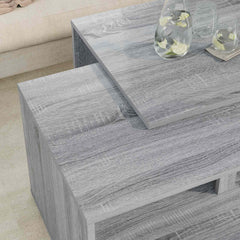 vidaXL Coffee Table Set 2 pcs Grey Sonoma 90 x 48 x 40 cm 4