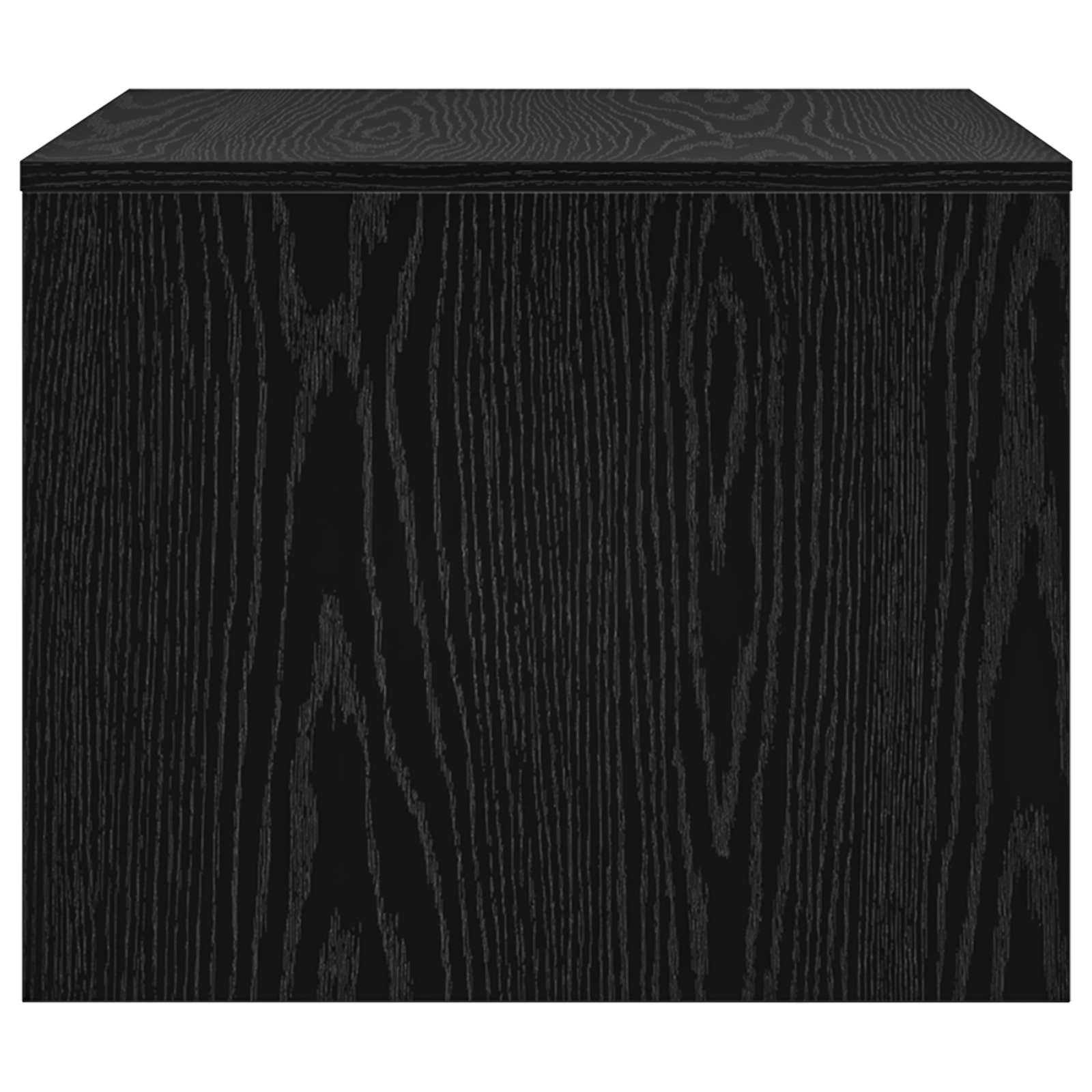 vidaXL Coffee Table Black Oak 60 x 50 x 40 cm Engineered Wood 6