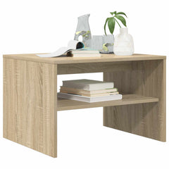 vidaXL Coffee Table Sonoma Oak 60 x 50 x 40 cm Engineered Wood 3