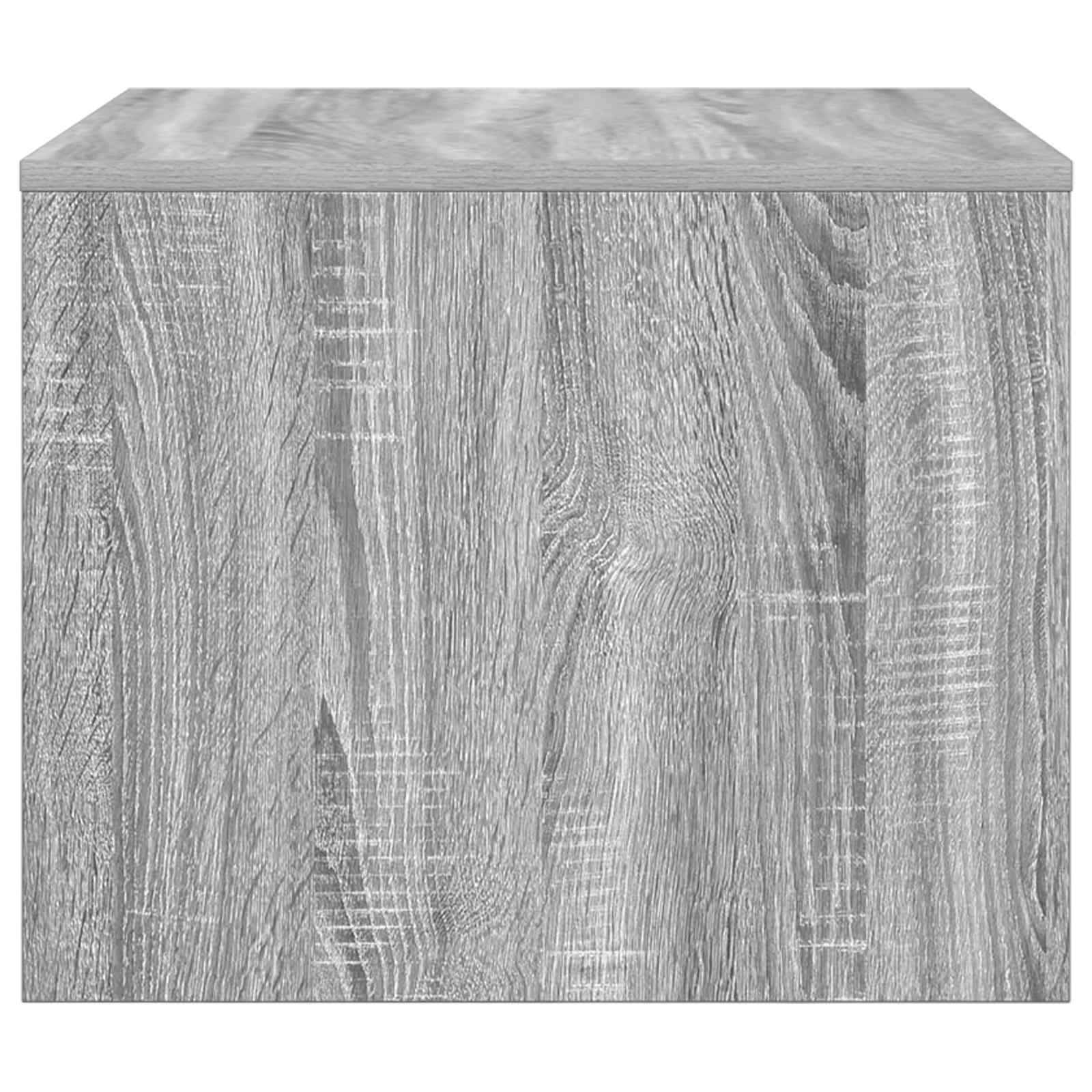 vidaXL Coffee Table Grey Sonoma 60 x 50 x 40 cm Engineered Wood 6