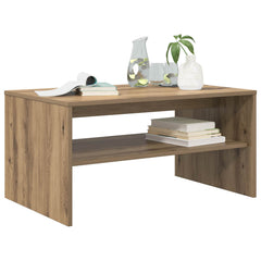 vidaXL Coffee Table Artisan Oak 80 x 50 x 40 cm Engineered Wood 3