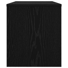 vidaXL TV Cabinet 80 x 35 x 40 cm Black Oak Engineered Wood 6