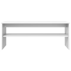 vidaXL TV Cabinet 100 x 35 x 40 cm White Engineered Wood 5