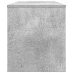 vidaXL TV Cabinet 100 x 35 x 40 cm Concrete Grey Engineered Wood 6