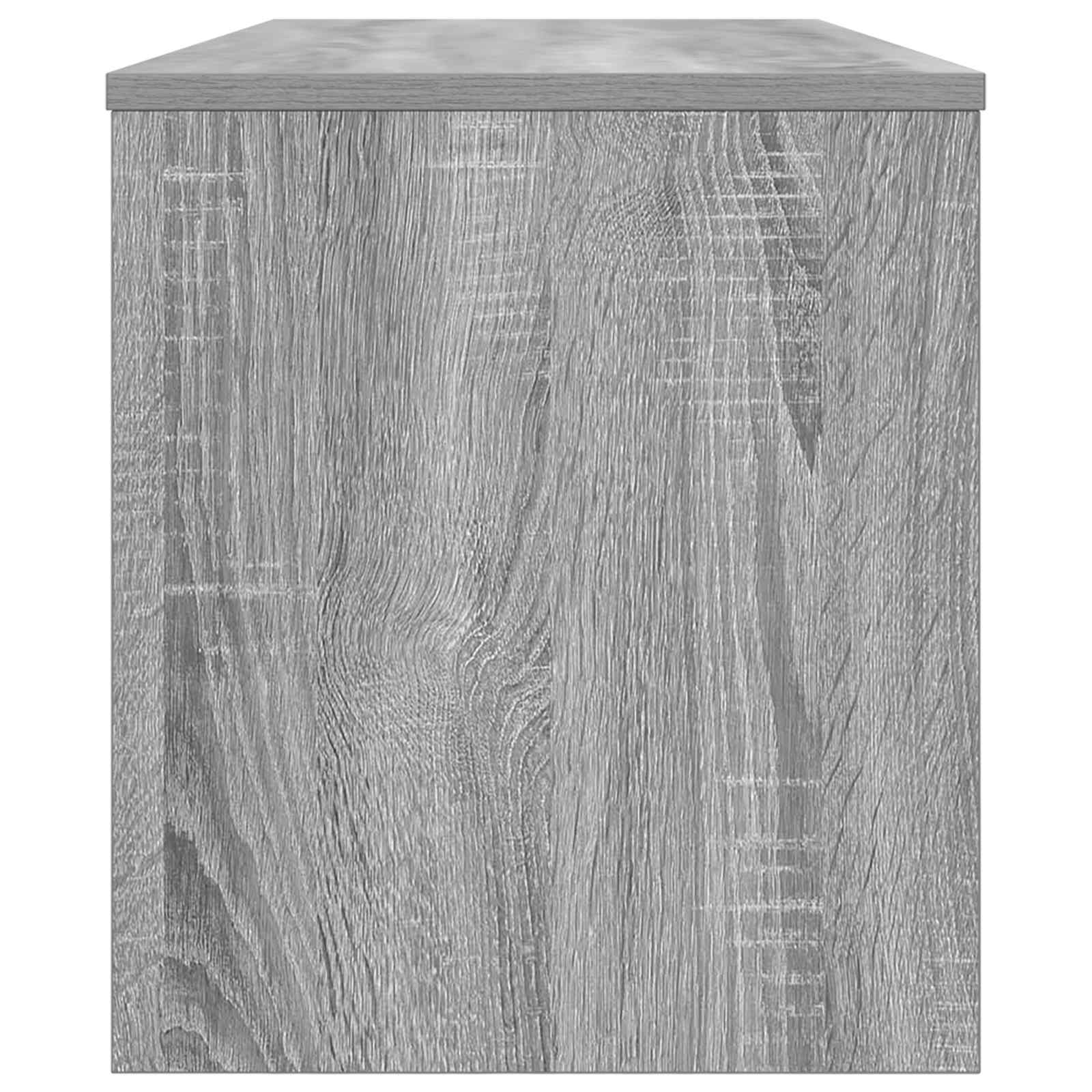 vidaXL TV Cabinet 100 x 35 x 40 cm Grey Sonoma Engineered Wood 6