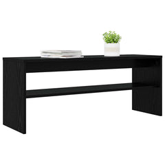 vidaXL TV Cabinet 100 x 30 x 40 cm Black Oak Engineered Wood 3