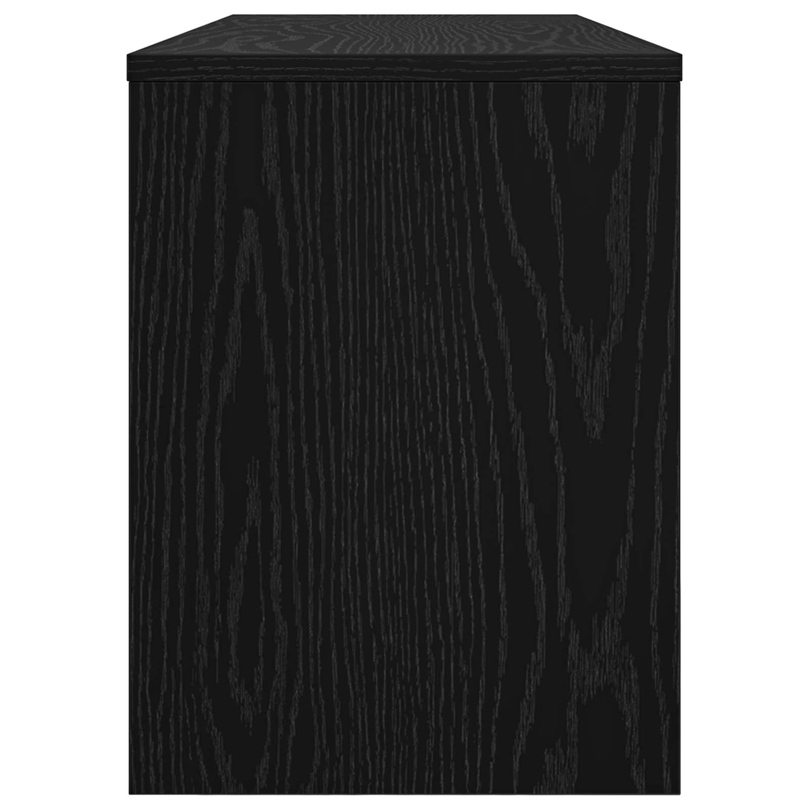 vidaXL TV Cabinet 100 x 30 x 40 cm Black Oak Engineered Wood 6