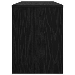 vidaXL TV Cabinet 100 x 30 x 40 cm Black Oak Engineered Wood 6