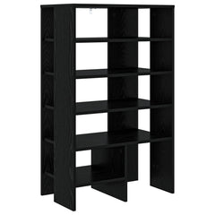 vidaXL Shoe Cabinet 2 pcs 62 x 35 x 100 cm Engineered Wood Black Oak 6