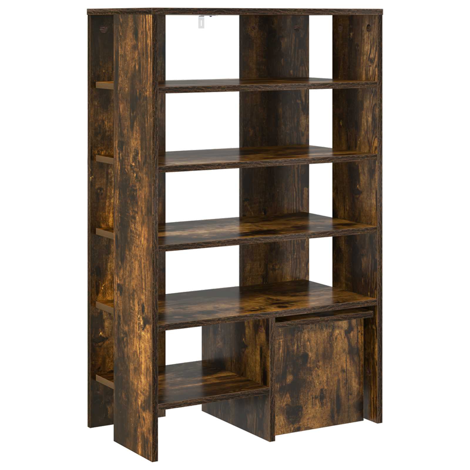 vidaXL Shoe Cabinet 2 pcs 62 x 35 x 100 cm Engineered Wood Smoked Oak 5