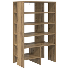vidaXL Shoe Cabinet 2 pcs 62 x 35 x 100 cm Engineered Wood Artisan Oak 6