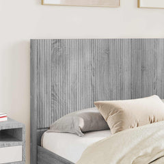 Bed Frame with Storage and Headboard Length 200 cm Grey Sonoma 140 cm