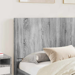 Bed Frame with Storage and Headboard Length 200 cm Grey Sonoma 140 cm