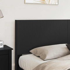 vidaXL Bed Frame with Storage and Headboard Black 200 x 200 cm 3