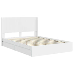 Bed Frame Storage Headboard Length White