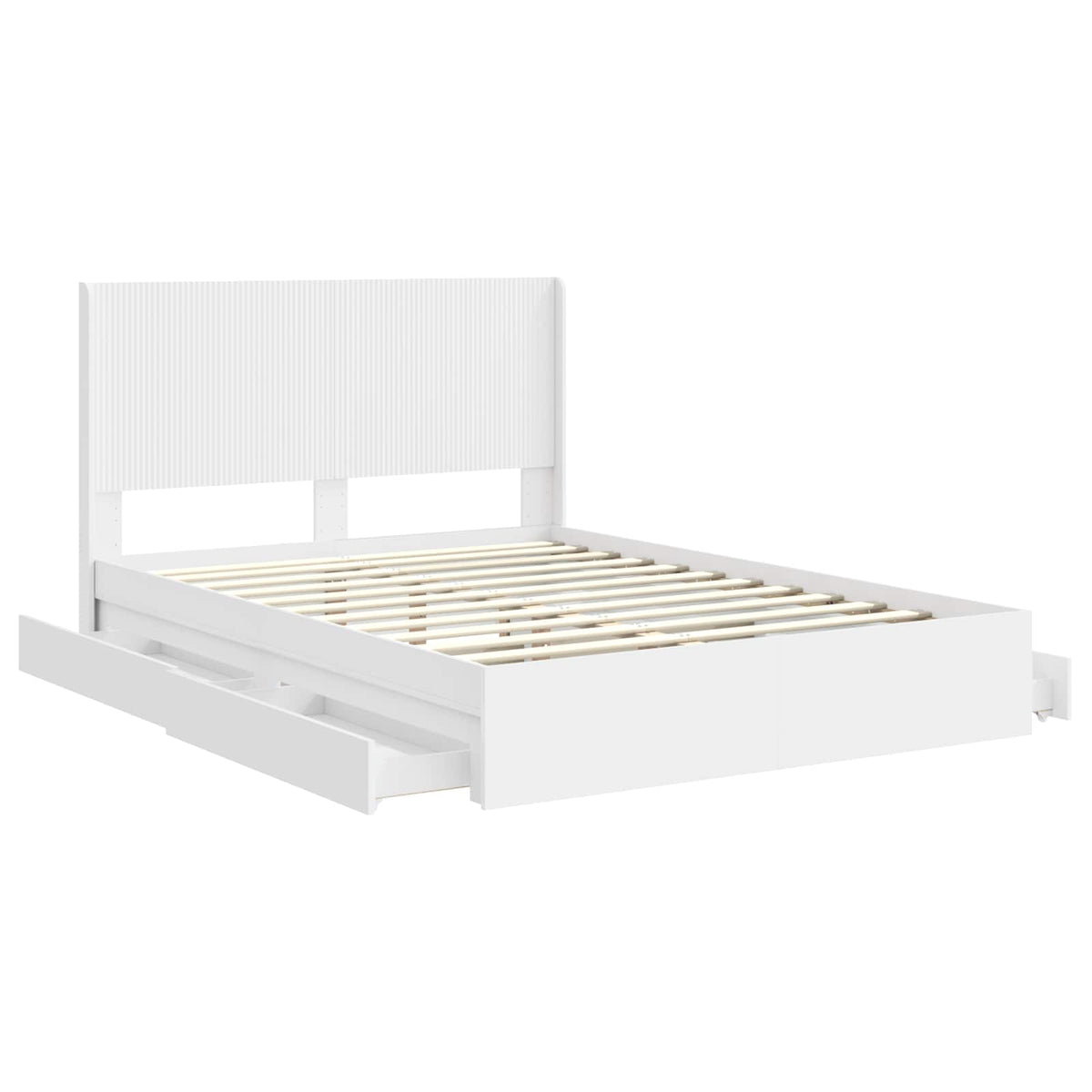 Bed Frame Storage Headboard Length White