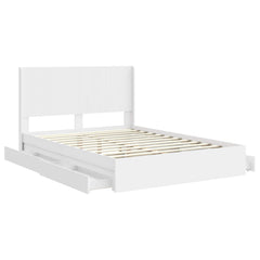 Bed Frame Storage Headboard Length White