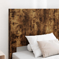 Bed Frame with Storage and Headboard Length 200 cm Smoked Oak 100 cm