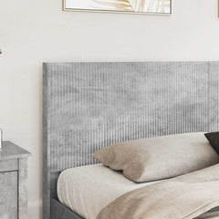 Bed Frame with Storage and Headboard Length 200 cm Concrete Grey 200 cm
